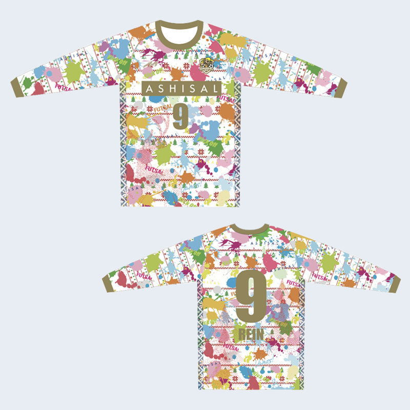 【期間限定】あしざるFCユニフォーム長袖シャツ-2025-26 限定デザイン-　背番号9番　REIN(レイン)