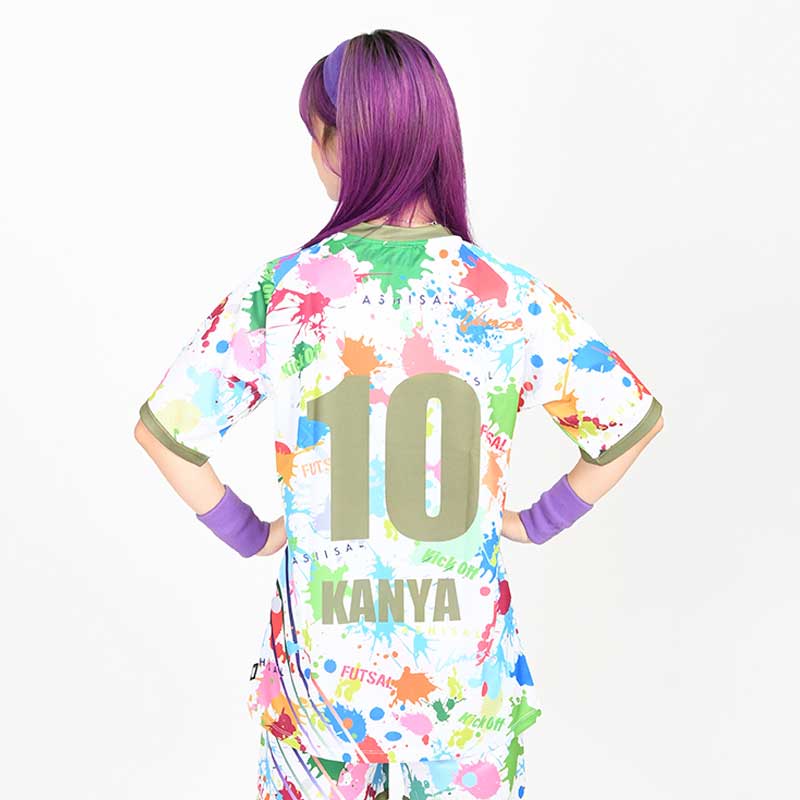 ASHISAL フットサルシャツ KANYA 10 ユニフォームシャツ 背番号10番 KANYA(かにゃ) / あしざるFC公式